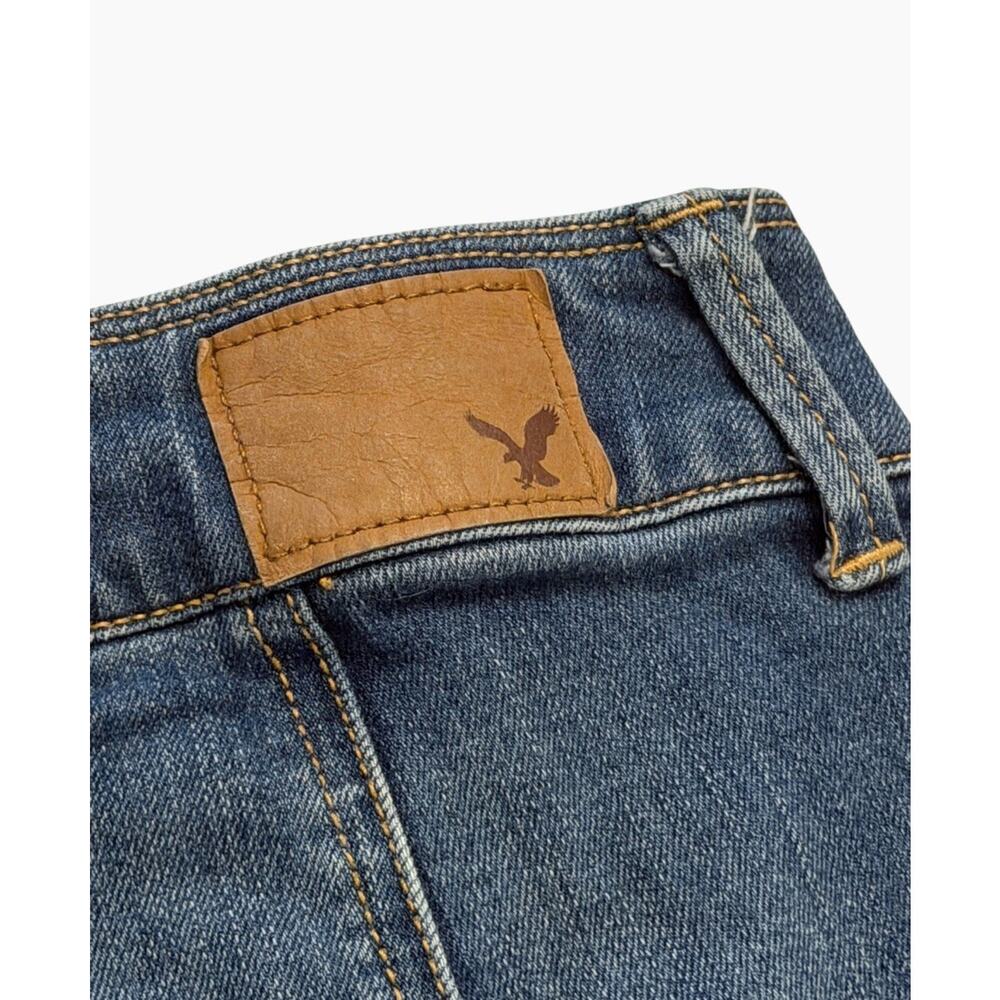 Y2K American Eagle Jean Skirt Size 6 Stretch Denim Button Front 4014/14 - Picture 7 of 7